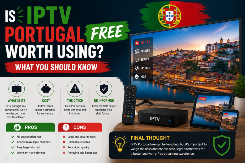 Using Free IPTV Portugal