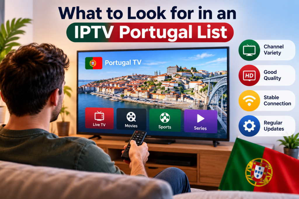 qualidade lista IPTV Portugal